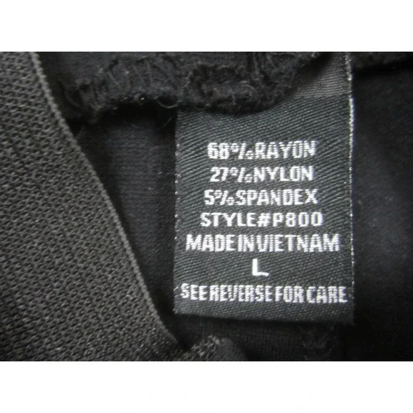 Copper Key Pants Womens Large Black‎ Casual Comfort Pull On Stretch Waistband - Picture 5 of 9